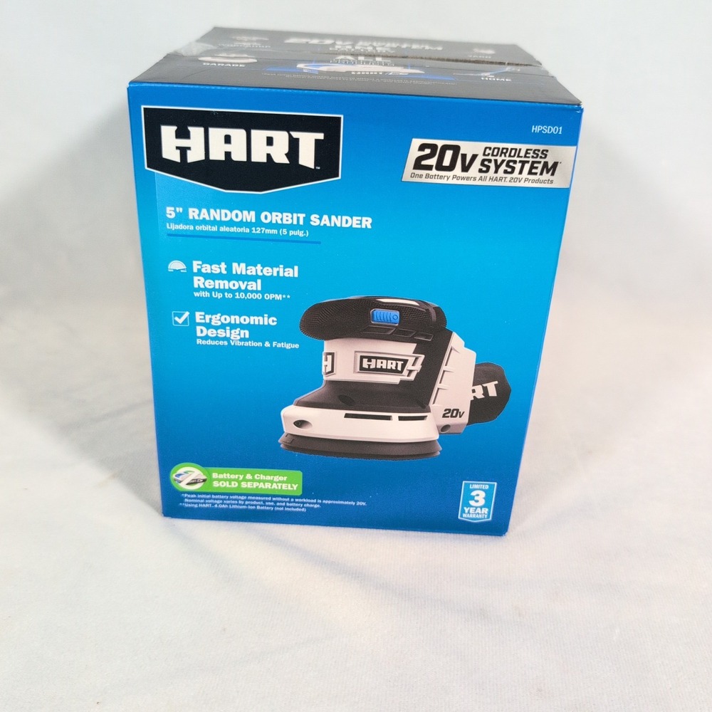 HART HPSD01 20V 5" Random Orbit Sander